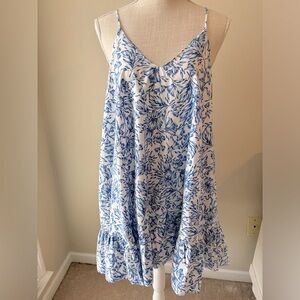 NWT Olivaceous babydoll mini dress with spaghetti straps -size Medium